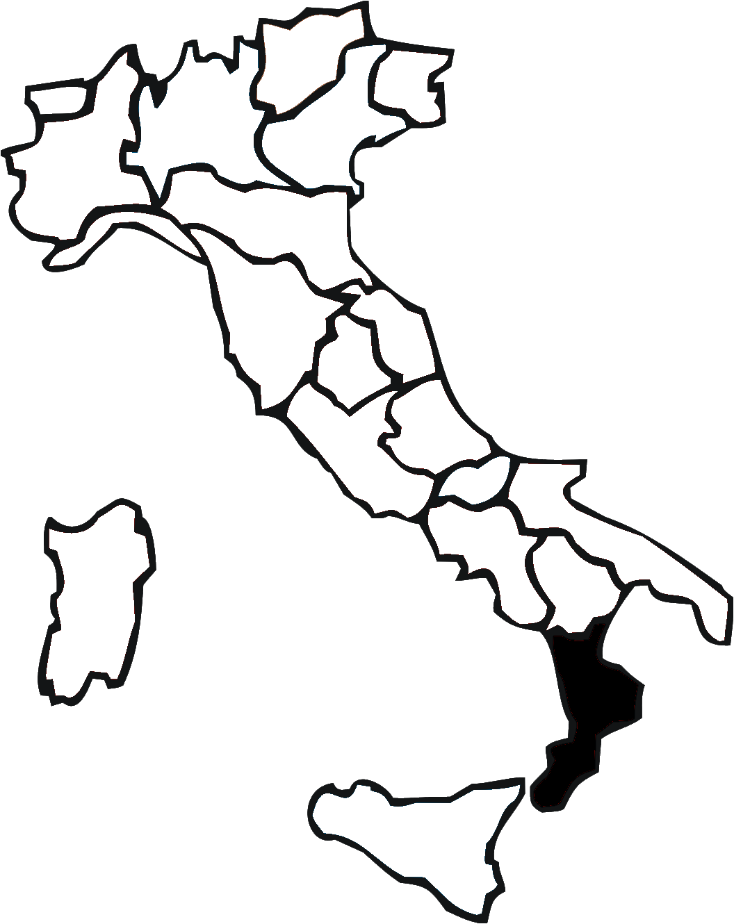 10 coordinate Calabria