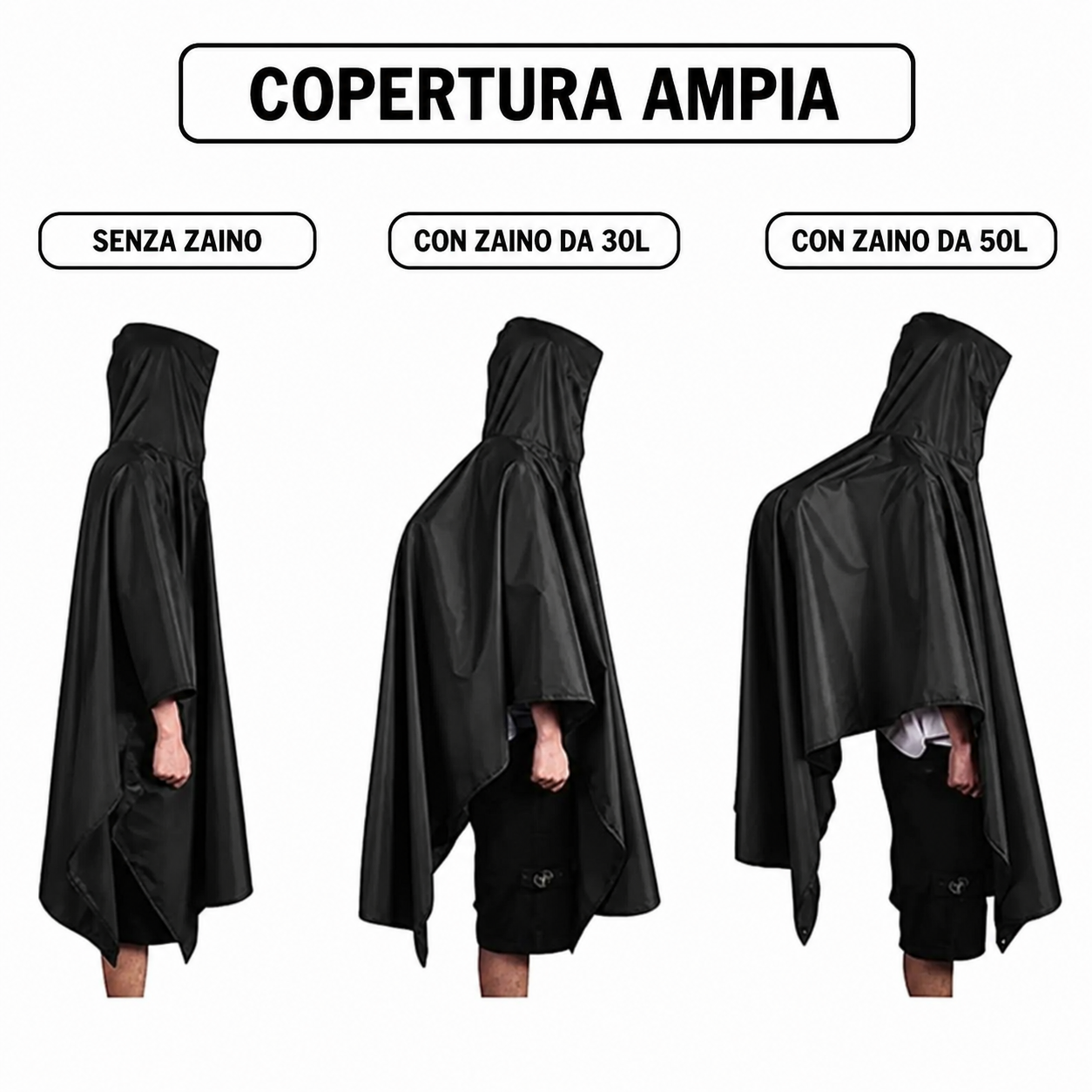 Poncho impermeabile multiuso