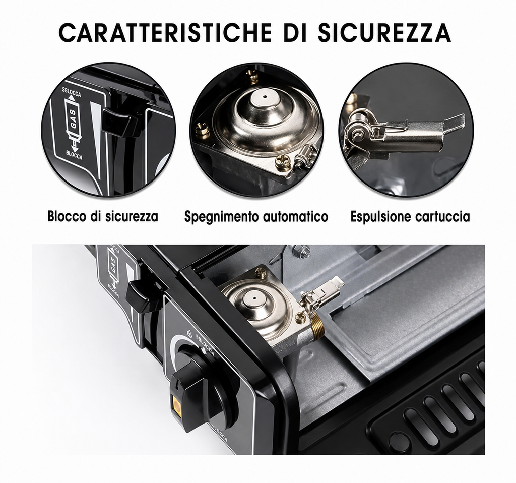 Fornello portatile a gas