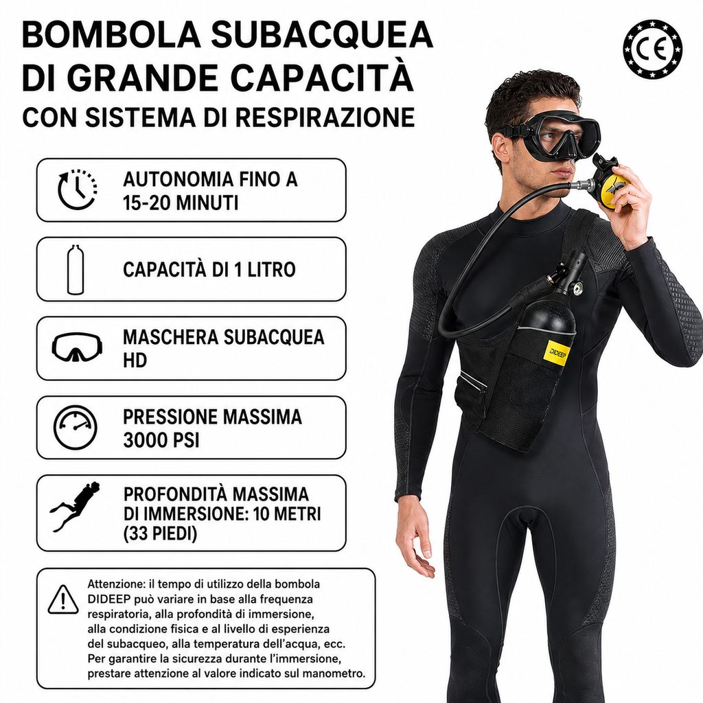 Kit da snorkeling avanzato