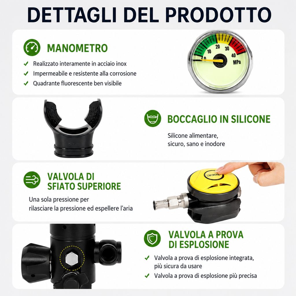 Kit da snorkeling avanzato